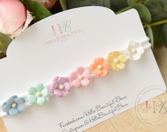 Baby girl headband, baby flower headband, summer headband