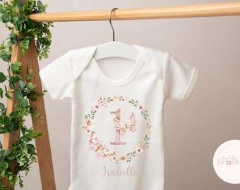 Girls first birthday vest, first birthday outfit, cake smash outfit, my 1st birthday vest, one today, personalised vest,