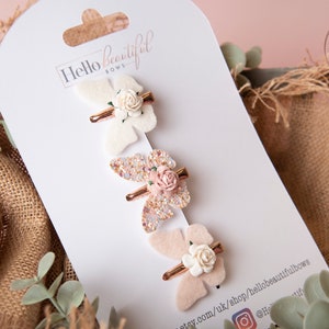 butterfly hair clips, fringe clips, hair clips, tiny hair clips, clips for babies, mini hair clips, flower hair clips, baby hair clips