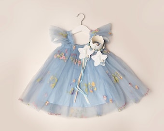 Girls first birthday outfit, Cake smash outfit, girls first birthday dress, first birthday decor, 1st birthday crown, 2nd birthday outfit
