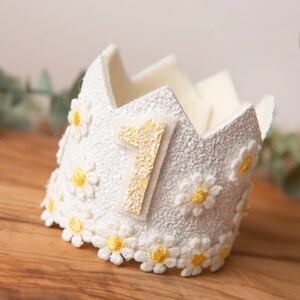 White birthday crown, 1st birthday crown, 2nd birthday crown, Cake smash crown, birthday crown, glitter birthday crown, first birthday girl