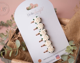 Barrettes pour bébés, barrettes à franges, barrettes à cheveux, petites barrettes à cheveux, barrettes pour bébés, mini barrettes à cheveux, barrettes à cheveux de fille d'or, barrettes de mariage