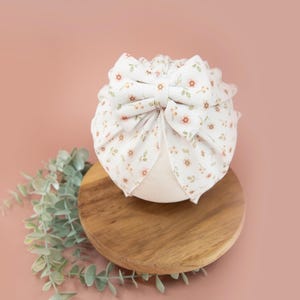 Baby turban, baby hat, baby accessory, baby shower gift, floral turban, baby bow turban, summer turban,