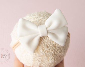 White baby headband, baby headbands, baby girl headbands, soft headbands, baby bows, hair bows, baby hair bow, hair accessories