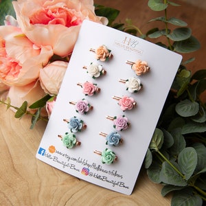 Baby hair clips, fringe clips,  pigtail  hair clips, tiny hair clips, clips for babies, mini hair clips, flower hair clips, baby girl clips
