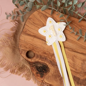 Birthday Wand, princess birthday wand, personalised wand, first birthday, cake smash prop, glitter wand, white wand