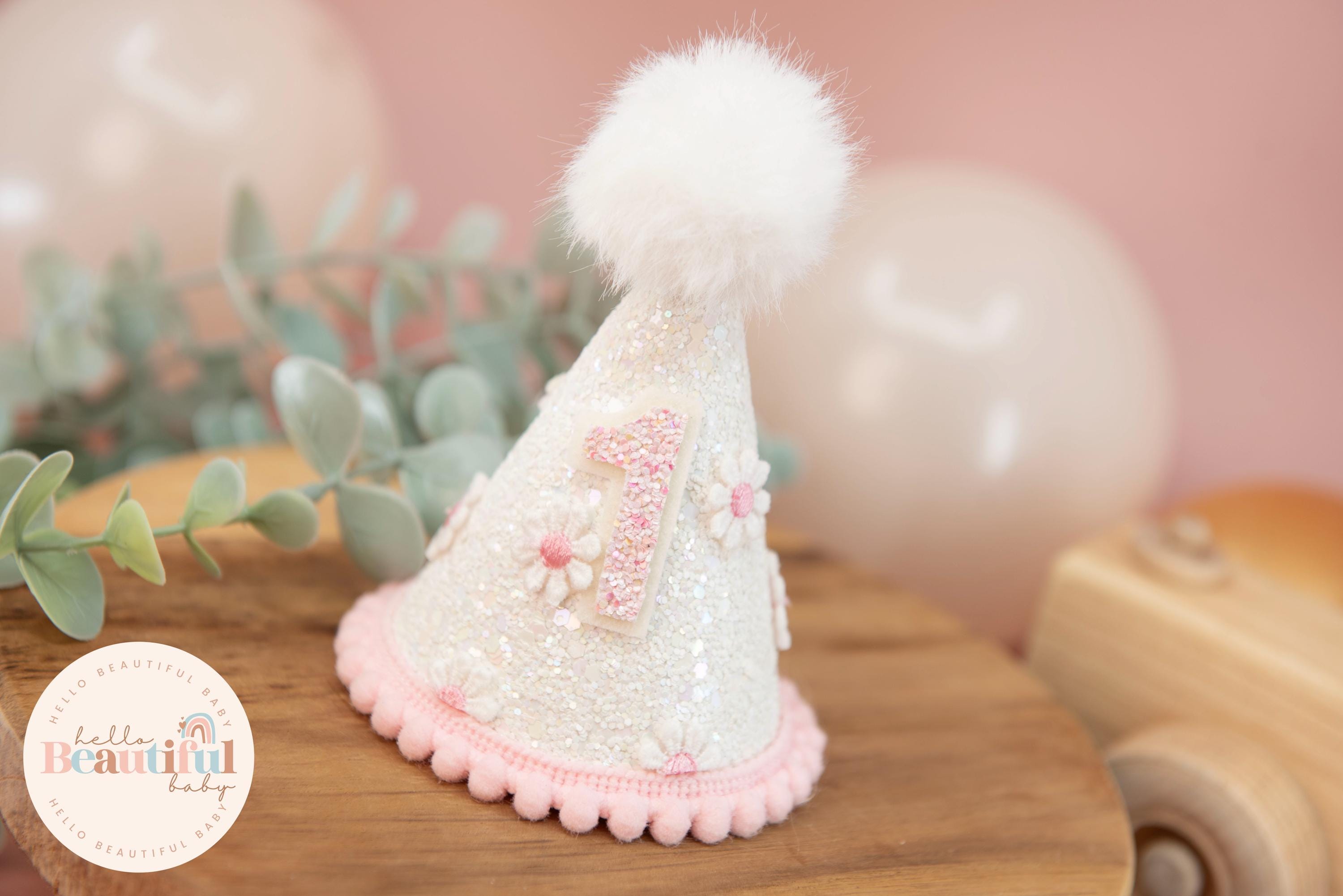 1st birthday hat, 2nd birthday crown, Cake smash prop, birthday party hat, first birthday girl, first birthday gift, birthday crown