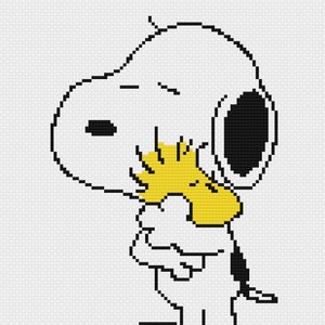Snoopy Freindship Cross stitch Pattern I Peanuts ChaacterI Easy Cross Stitch Pattern I Woodstock I Cartoon Cross Stitch