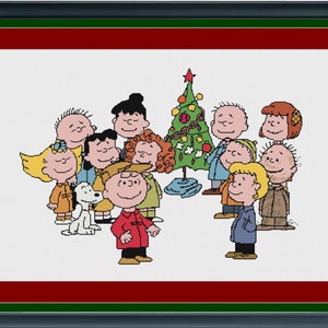 Charlie Brown Christmas Cross Stitch Pattern I Peants I Snoopy I Christmas I Gift I Charlie Brown I Peanuts Gang