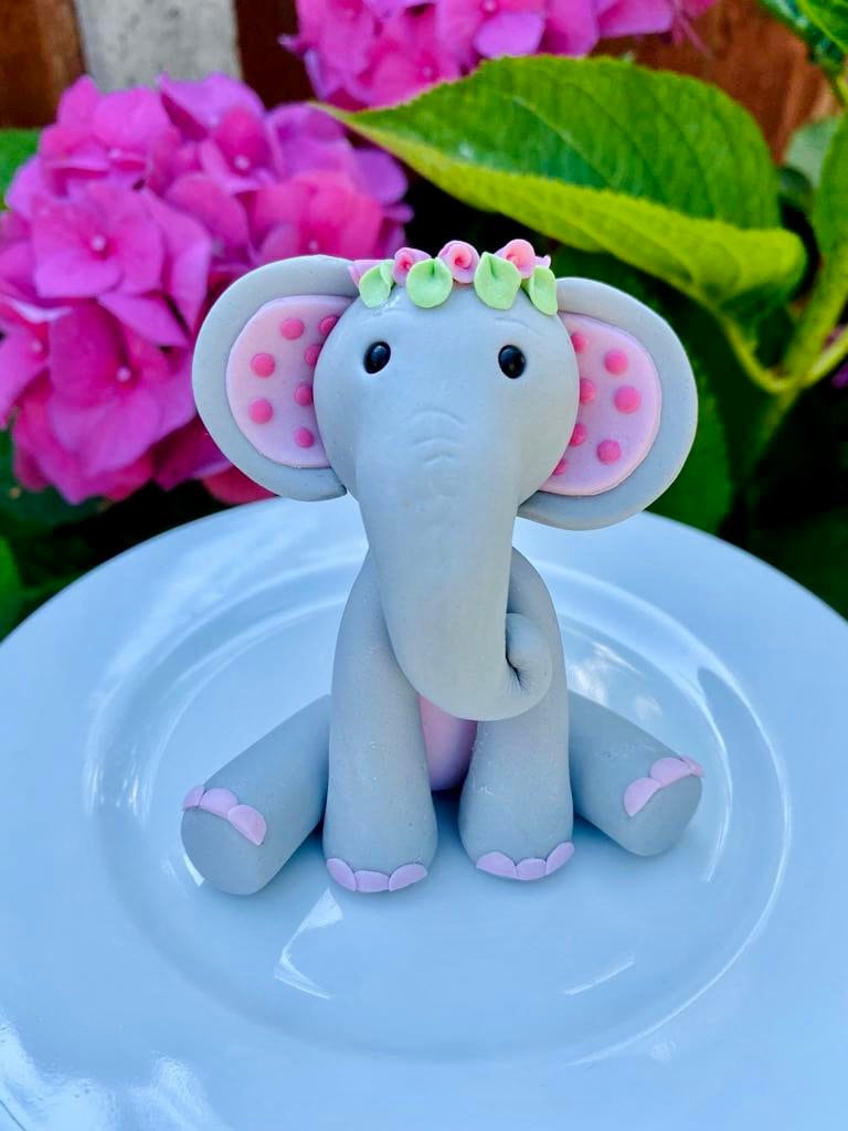 Baby Elephant Cake Topper Etsy