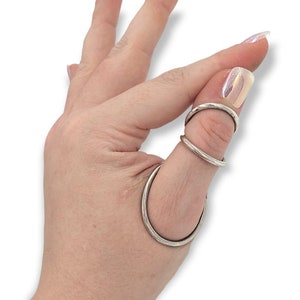 Thumb Splint 925 Silver Ring, MCP Hyperextension Splint, Arthritis Rings, Trigger splint Ring, Adjustable Arthritis Ring, EDS Splint Ring