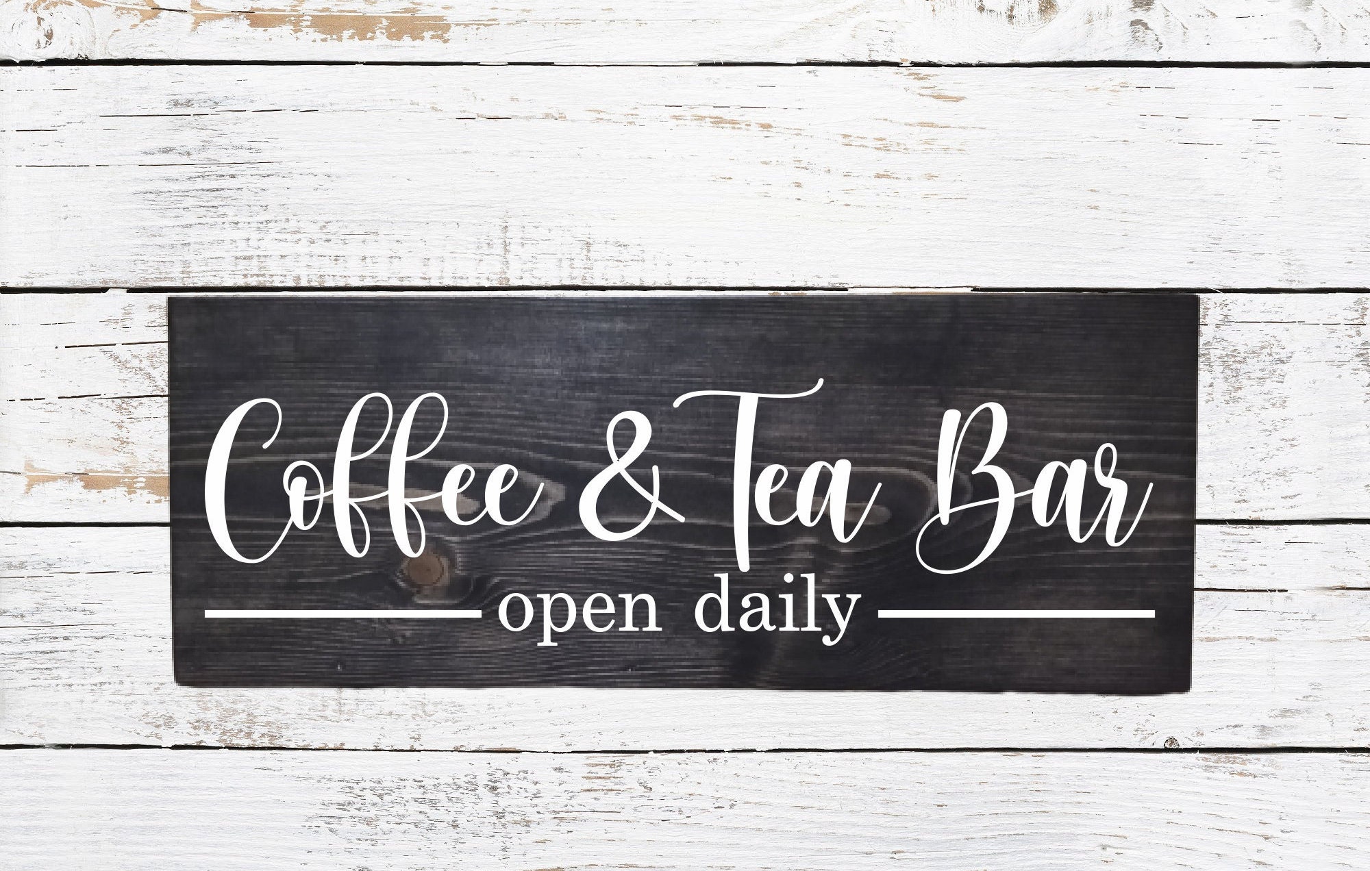 Coffee And Tea Bar Sign kitchen decor coffee Station decor Etsy