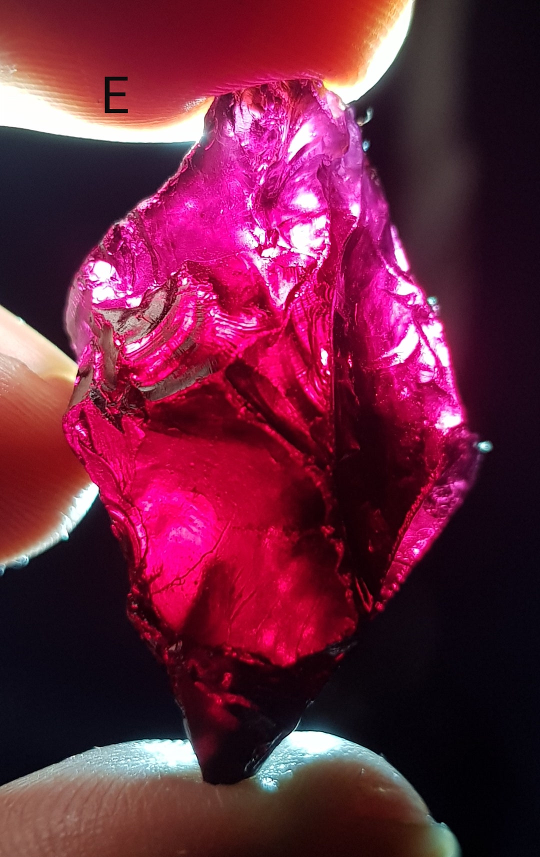 FACET GRADE Red Garnet Raw Extra Largeclean Peices Natural Blood Red ...