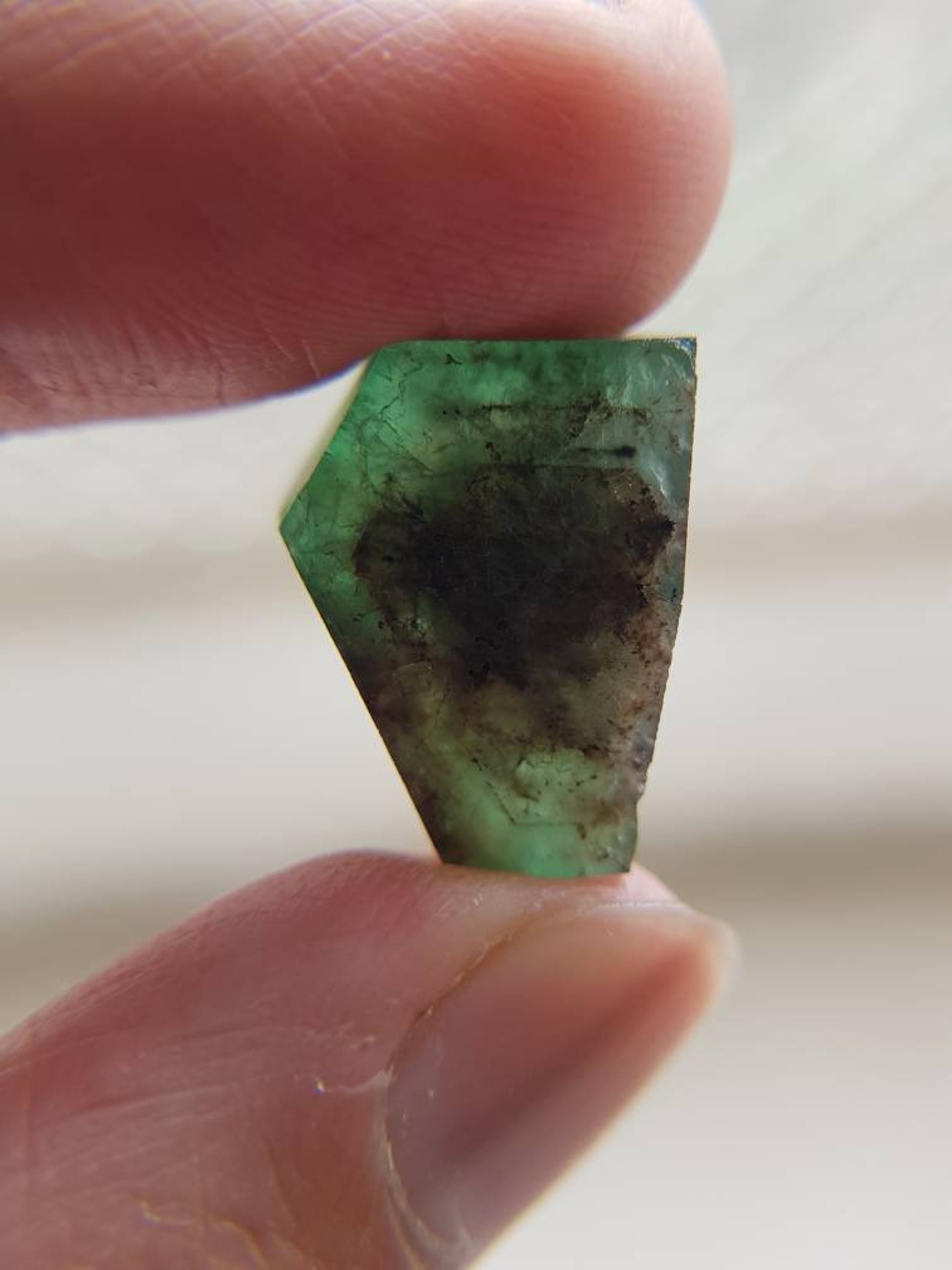 25cts Emerald Rough emeraldtumble d unpolished raw emerald Etsy