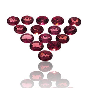 Orangish Red Garnet oval cut/6x4mm/7x5mm/8x6mm/Natural loose stone/AA quality/Good color saturation clean gems/at wholesale price guranteed