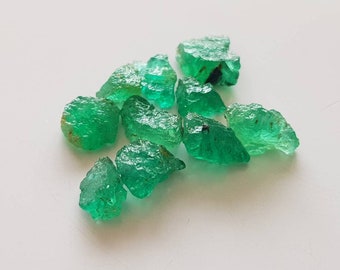 Details about / Thanksgiving Sale 60 Ct.+//1 Piece Natural Zambian Emerald Gemstone Slice Rough