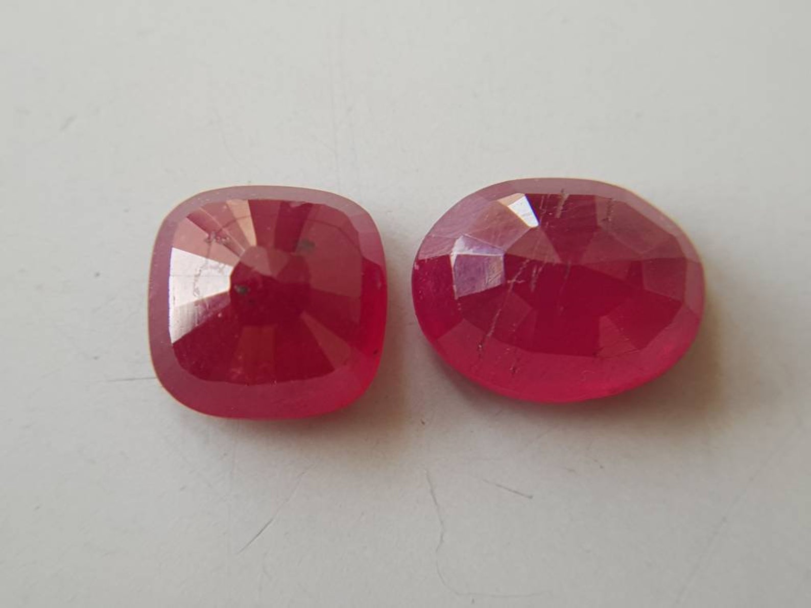 4.70cts Natural Ruby gemstone Glass filled ruby faceted ruby Etsy