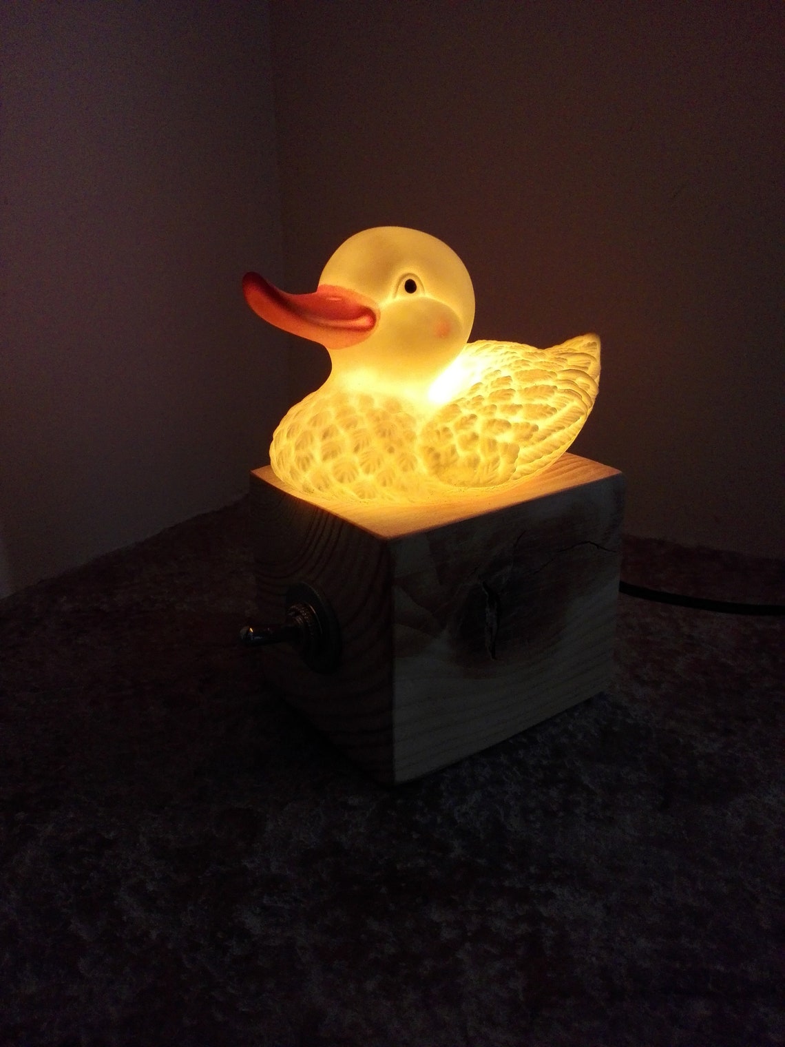 Duck lamp original decorative lamp rubber duck Etsy