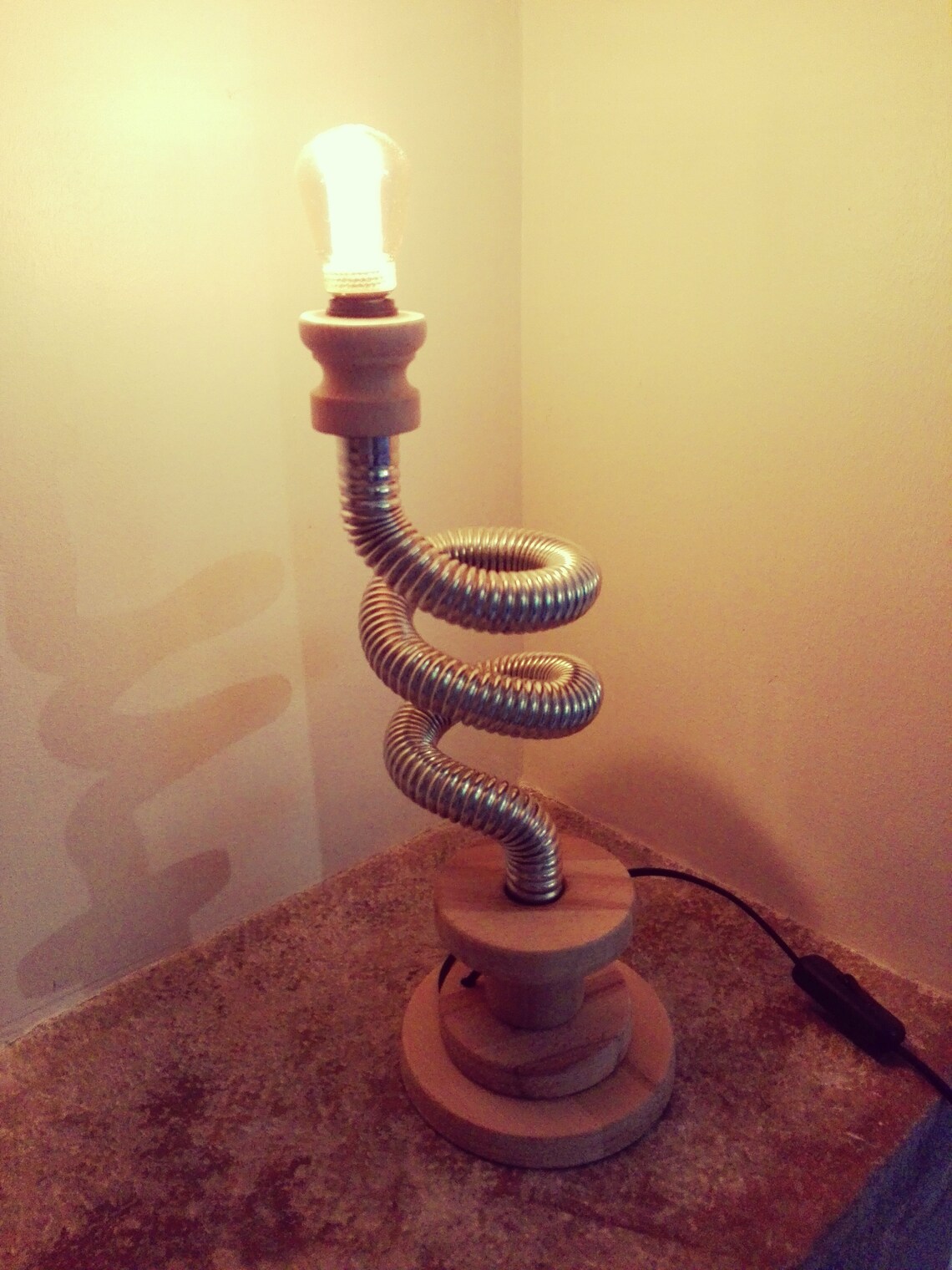 Silver snake lamp decorative lamp unique original Etsy