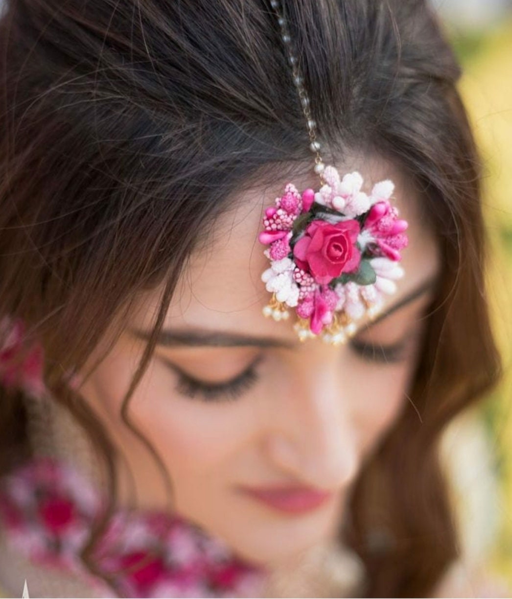 Multi Color Handmade Floral Jewelry Flower Jewelry Necklace Earrings