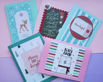 Christmas Cards- Pink Bundle