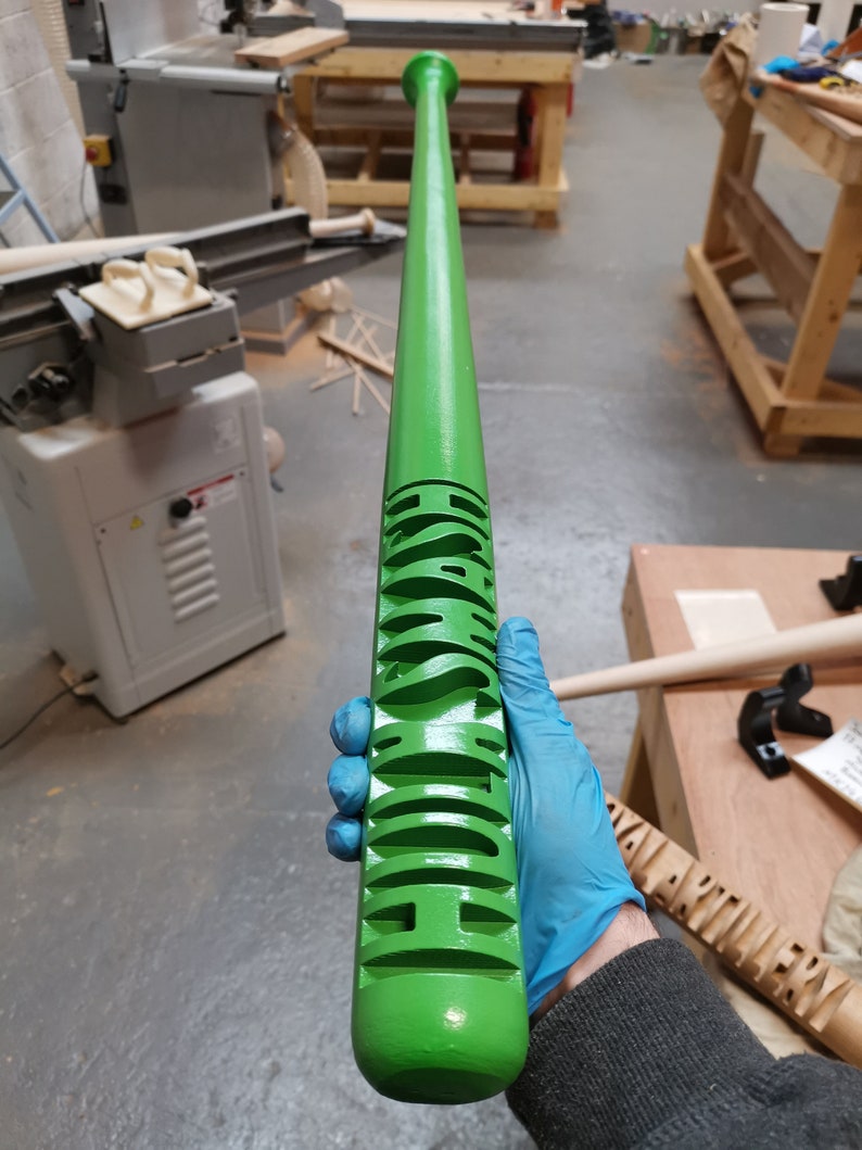 PAINTED Custom Carved Baseball Bat Personalized Gift Wooden Etsy