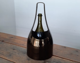 Eric Berthes - Vintage Champagne Bucket (etain) - Dark brown color