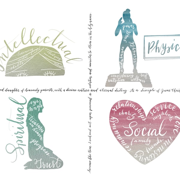 Social, Spiritual, Physical, Intellectual Goal Setting for LDS Young Women, Youth