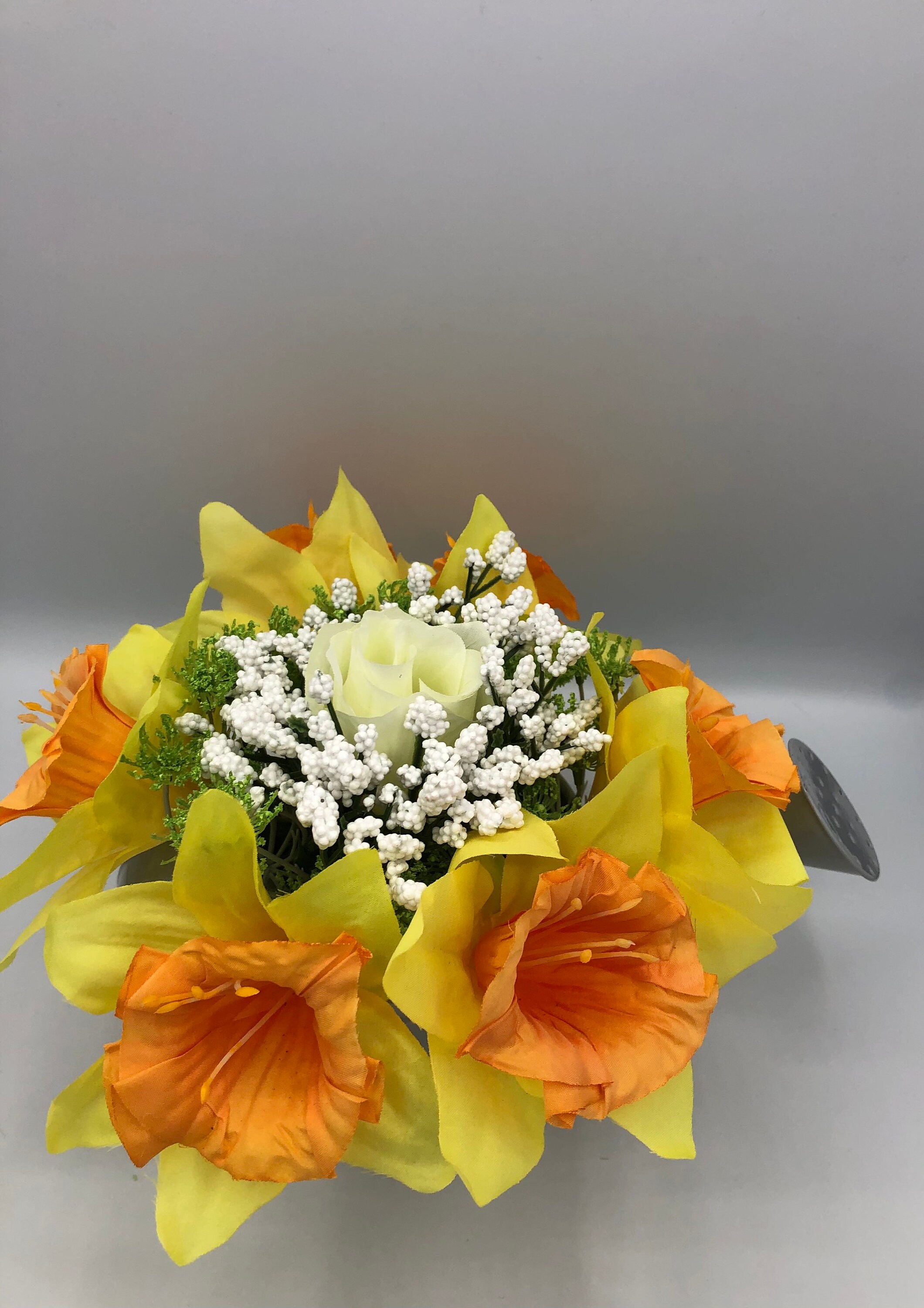 Artificial spring flowers in watering can Etsy