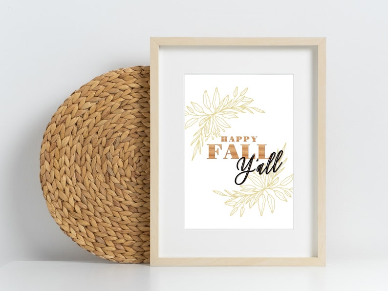 Happy Fall Yall Wall Art Printable Fall Wall Art Autumn Etsy Happy Fall Yall Wall Art Printable Fall Wall Art Autumn Etsy