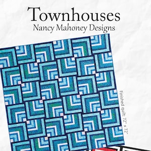 Townhouses quilt pattern PDF digital download image 1