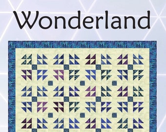 Wonderland quilt pattern (PDF digital download)