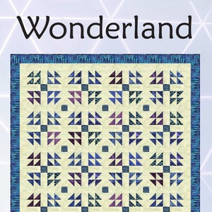 Wonderland quilt pattern (PDF digital download)