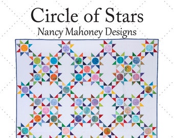 Circle of Stars quilt pattern (PDF digital pattern)