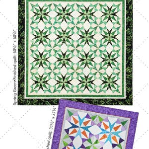 Spring Green quilt pattern (PDF digital download), FPP blocks