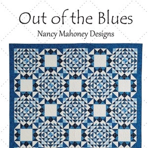 Out of the Blues quilt pattern (PDF digital download)