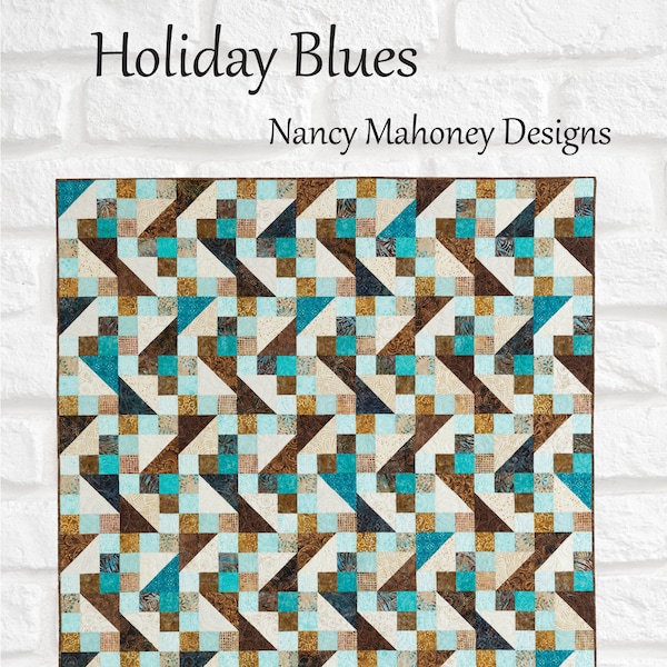 Holiday Blues Quilt pattern (paper)