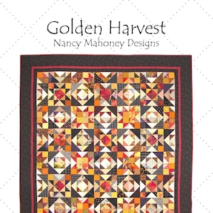 Golden Harvest quilt pattern (PDF digital download)