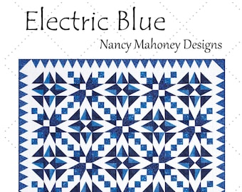 Electric Blue quilt pattern (paper)