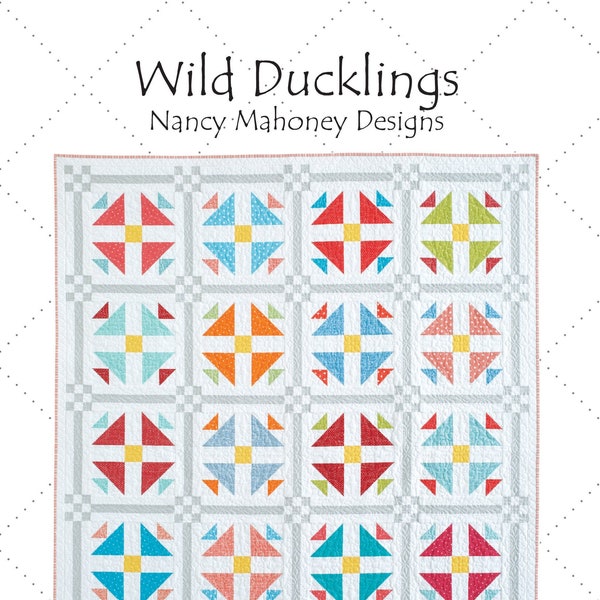 Wild Ducklings quilt pattern (PDF digital download)