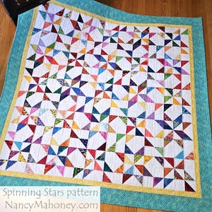 Spin Pattern Spinning Stars Quilt Pattern (PDF Digital Pattern) - Etsy