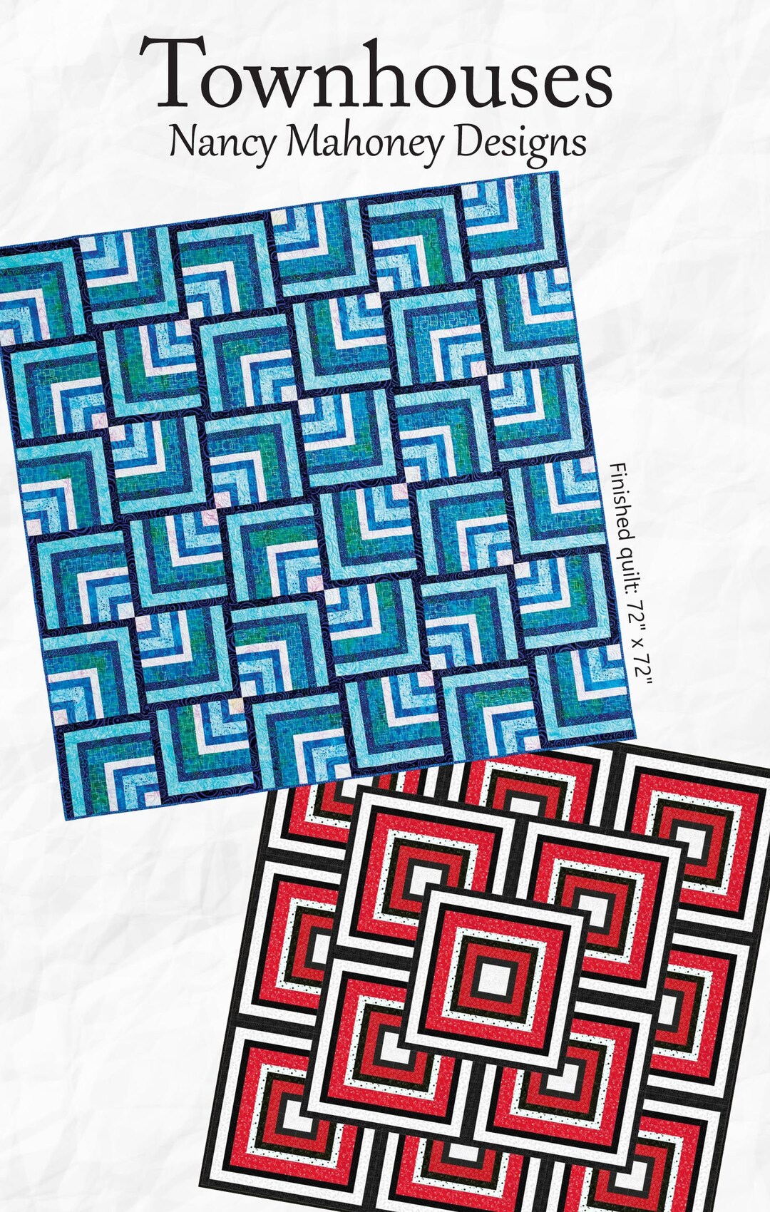 Townhouse Pattern Townhouses Quilt Pattern (paper Copy) - Etsy