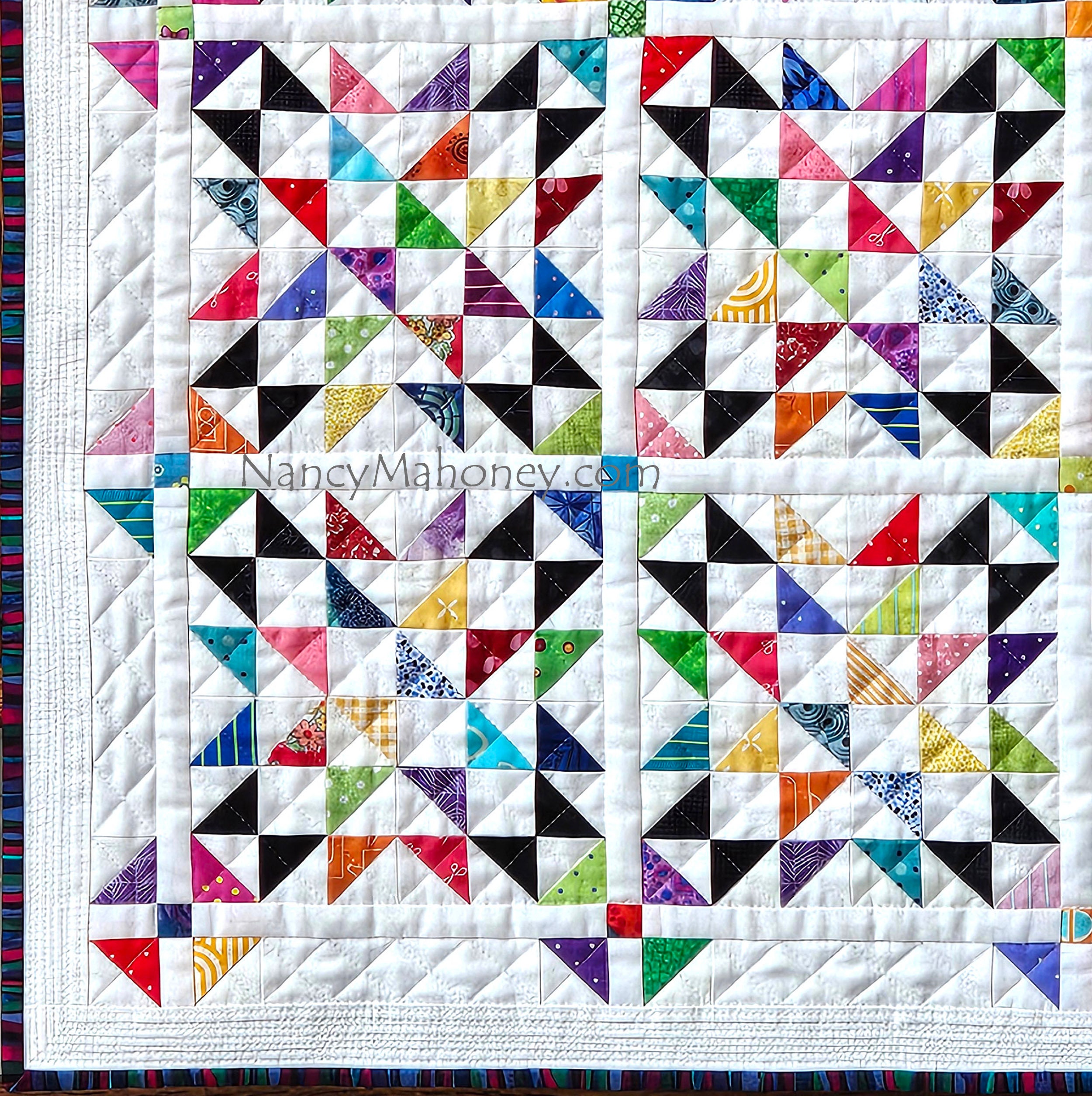 Triangle Stars Quilt Pattern PDF Digital Download - Etsy