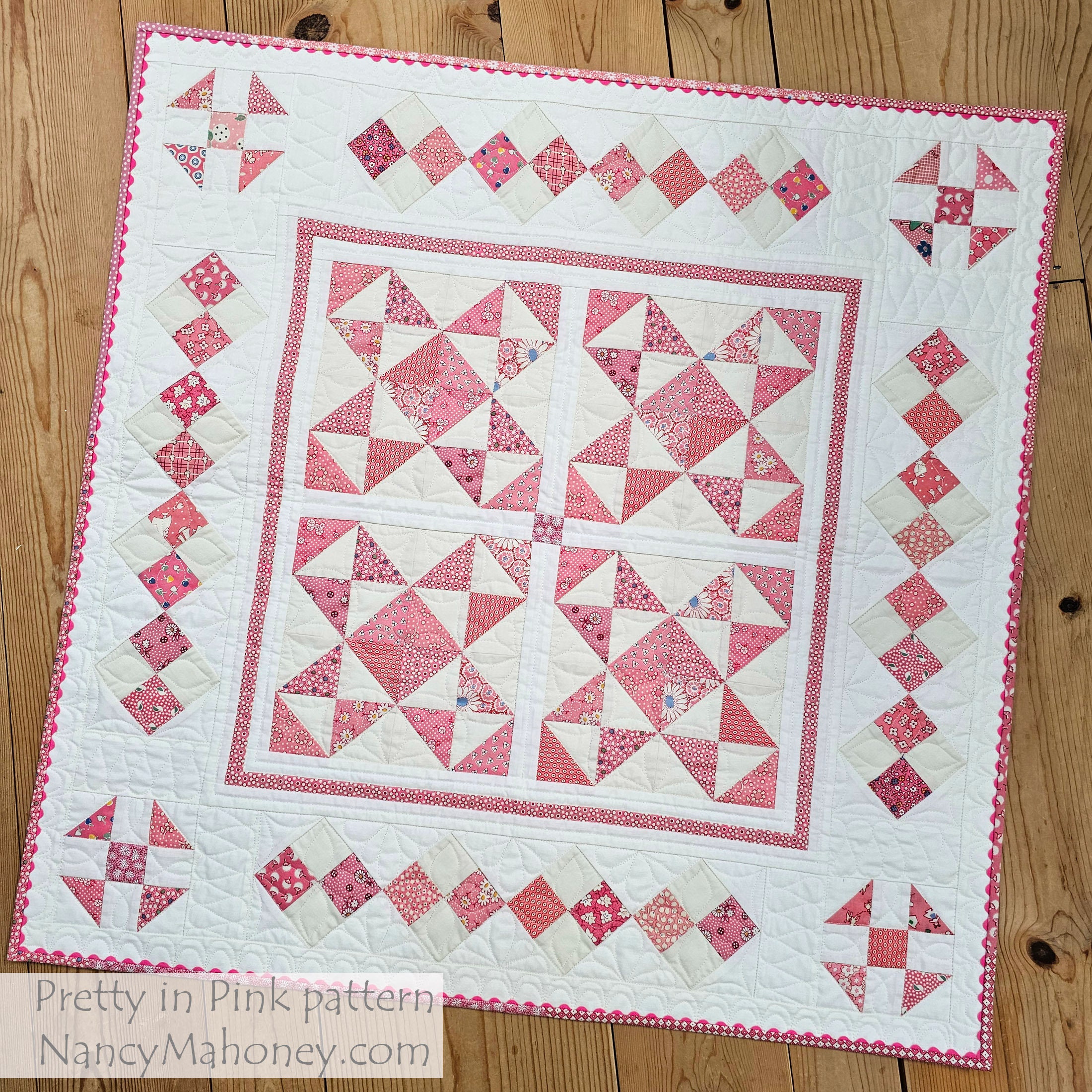 Pretty in Pink Quilt Pattern (PDF Digital Download) - Etsy