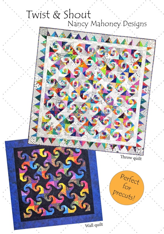 Twist & Shout Quilt Pattern (paper Copy), Foundation Paper