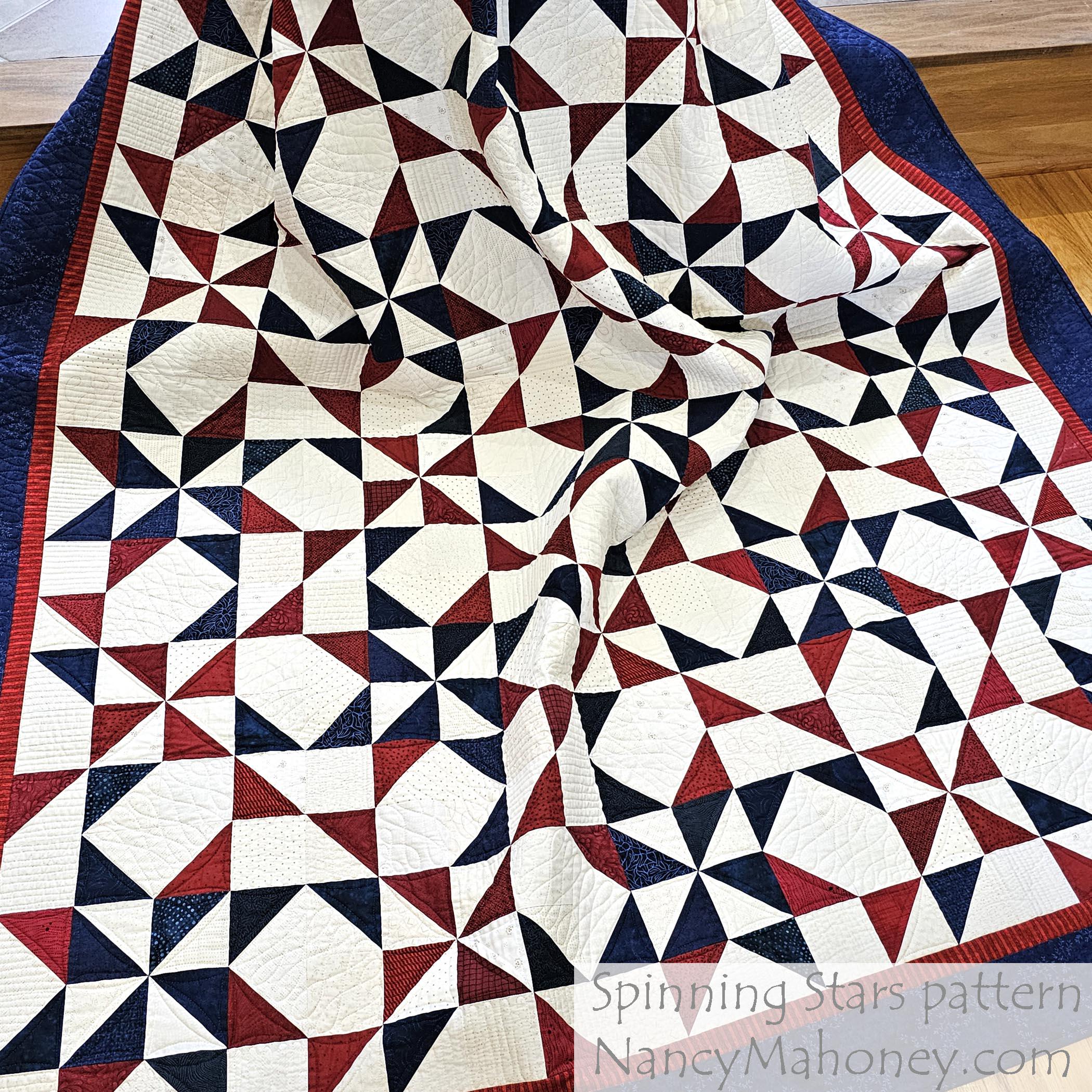 Spin Pattern Spinning Stars Quilt Pattern (PDF Digital Pattern) - Etsy