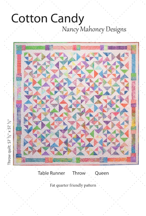 Cotton Candy Quilt Pattern paper Copy - Etsy
