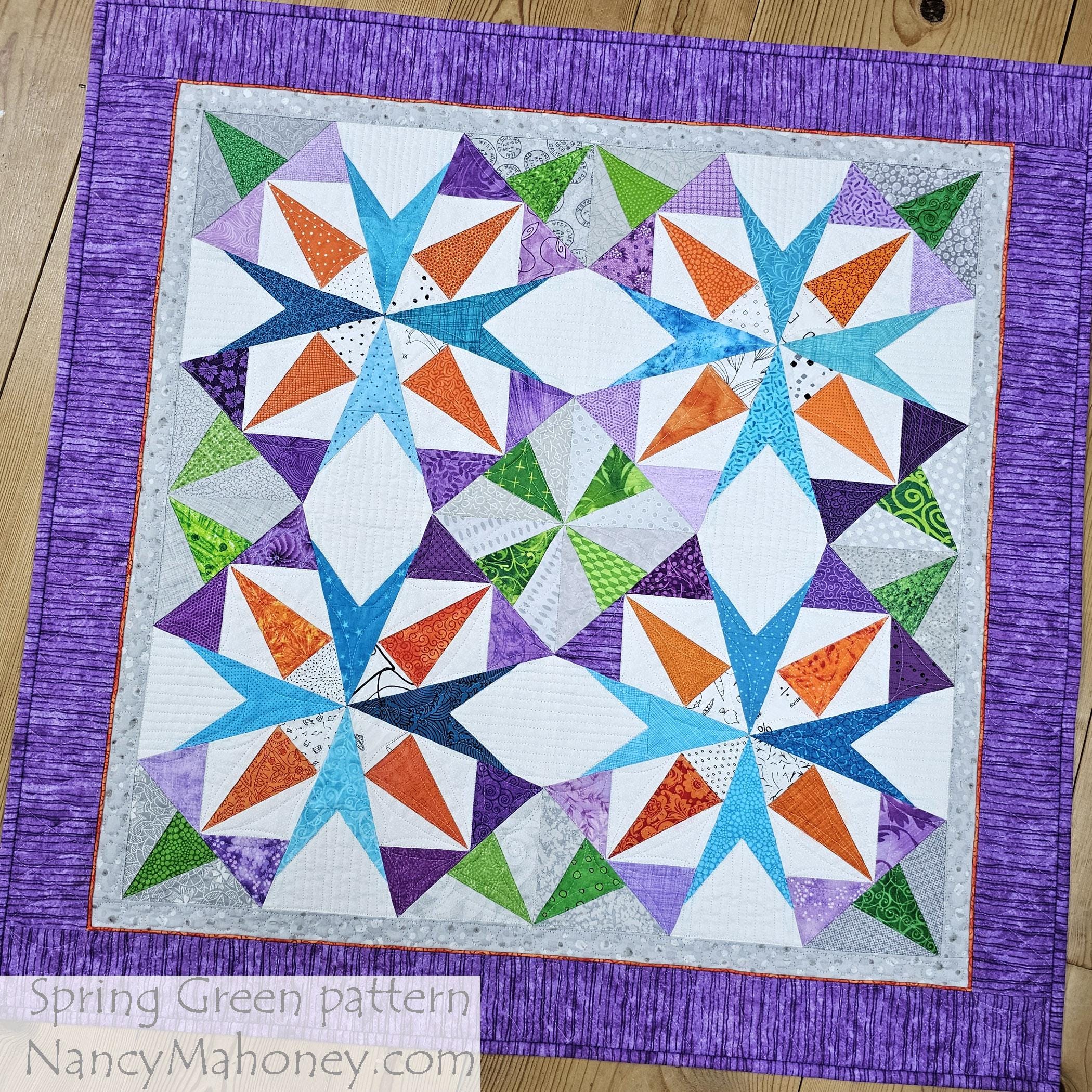 Spring Green Quilt Pattern (PDF Digital Download), FPP Blocks - Etsy