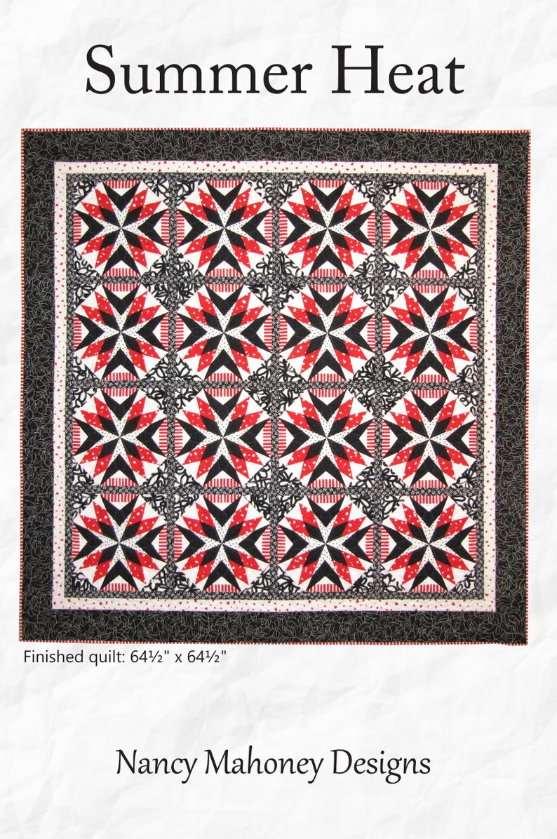 Summer Heat quilt pattern PDF digital download image 1