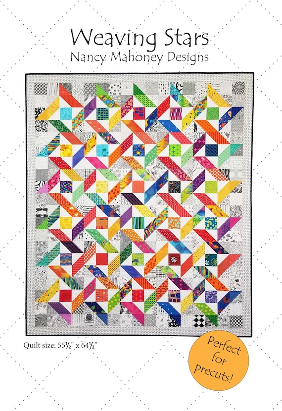 Weaving Stars Quilt Pattern PDF Digital Download Etsy